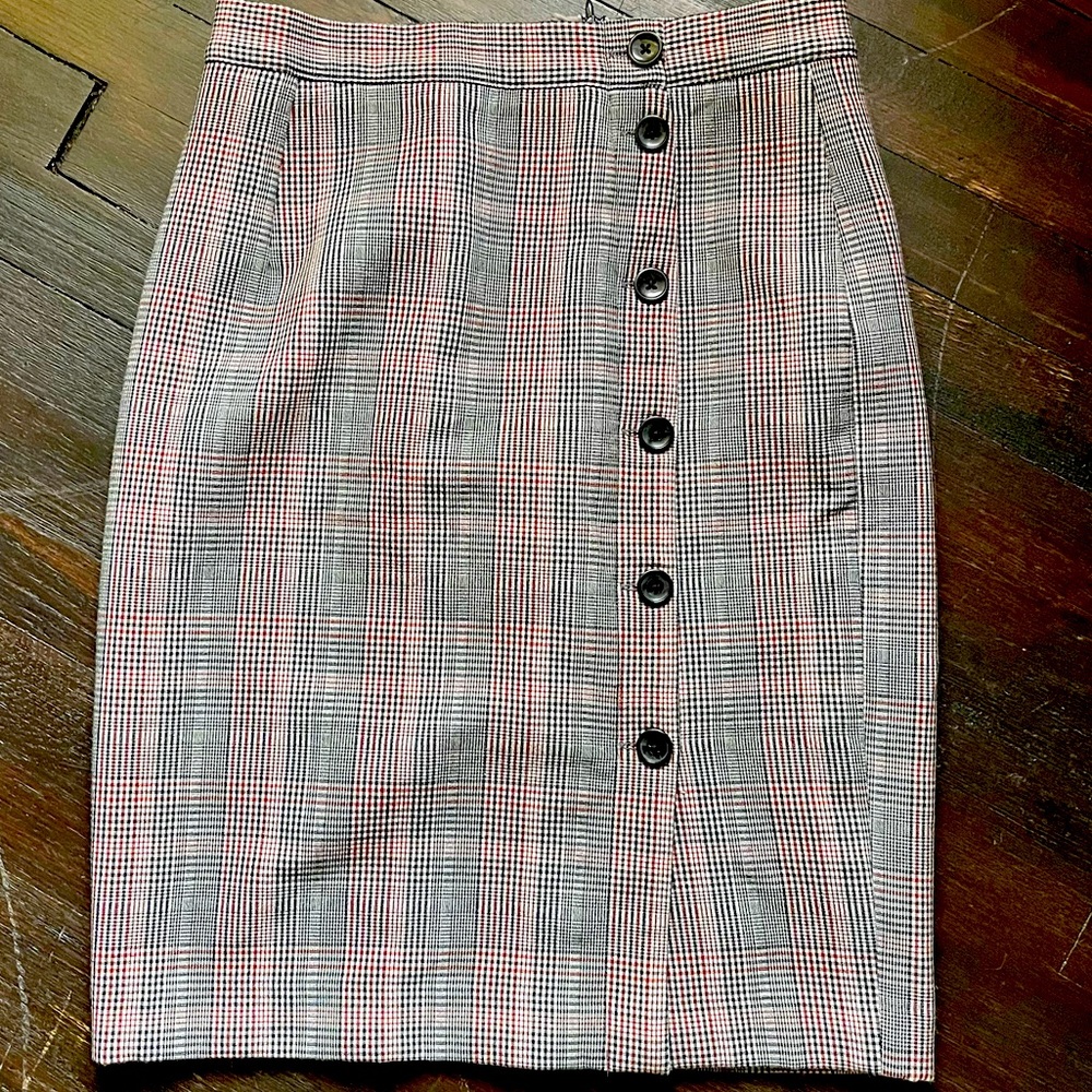 Plaid pencil skirt, women’s size 4